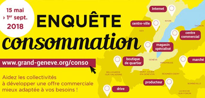 Lancement d'une enquête sur les habitudes de consommation à l'échelle du Grand Genève Lancement d'une enquête sur les habitudes de consommation à l'échelle du Grand Genève