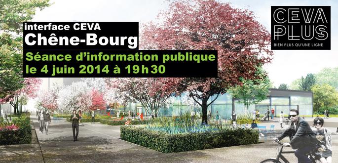 Interface CEVA Chêne-Bourg, séance d’information publique