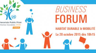 Business Forum - Habitat durable & mobilité, 28 octobre 2015