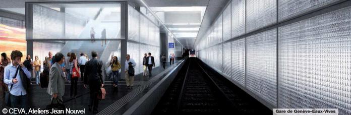 CEVA, future gare de Genève-Eaux-Vives CEVA, future gare de Genève-Eaux-Vives